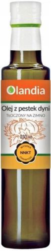 Olej Z Pestek Dyni Tłoczony Na Zimno 250 Ml - Olandia [BIO]