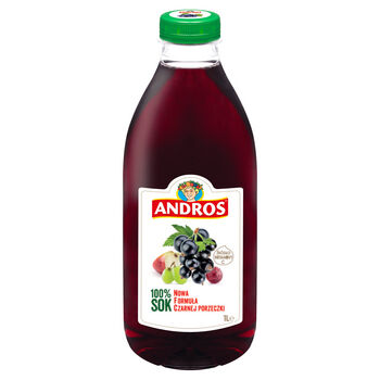 Andros sok z czarnej porzeczki 1l 100%