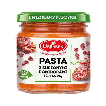 Urbanek Pasta Z Suszonymi Pomidorami I Żurawiną 180G 