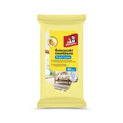 Jan Niezbędny Ściereczki Nawilżane Fresh Home 40Szt
