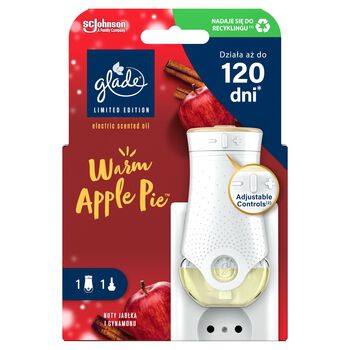 Glade® electric scented oil - Warm Apple Pie, elektryczny odświeżacz powietrza 20ml