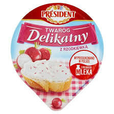 President Twaróg Delikatny Z Rzodkiewką 150G