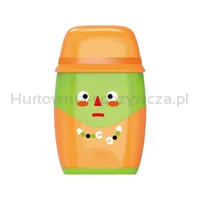 Keyroad Temperówka plastikowa Hello, z gumką, podwójna, z pojemnikiem, display, mix kolorów - 3