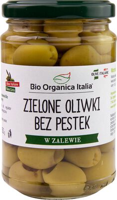 Oliwki Zielone Bez Pestek W Zalewie Bio 280 G (160 G) (Słoik) - Bio Organica Italia [BIO]