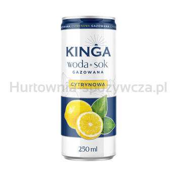 Kinga Woda + Sok Gazowana O Smaku Cytrynowym 250 Ml