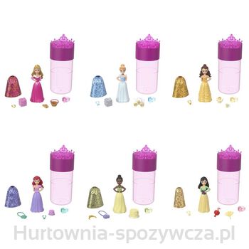 Disney Księżniczka Color Reveal Mała lalka Seria 2 Mix, HMK83