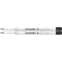 Wkład eco 725 do długopisu SCHNEIDER, M, 2 szt., blister, czarny - 2