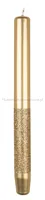 Świeca stołowa DONAU HOME Onyx, 22x250mm, 4 szt., złoty - 3