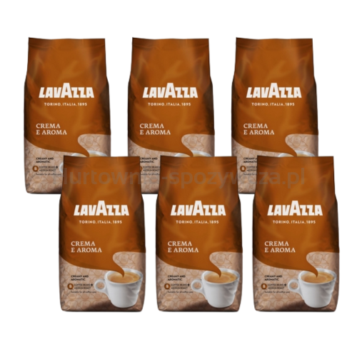 Lavazza Kawa Ziarnista Crema E Aroma 1 Kgx6 szt.