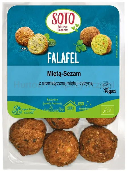Wegańskie falafele z miętą i sezamem BIO 220g