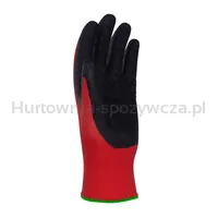 Rękawice DONAU SAFETY Super Latex, kat. II, rozm. 11, czerwone - 3