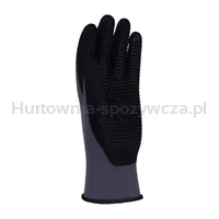 Rękawice DONAU SAFETY Flex-Dotted, kat. II, rozm. 10, szare - 3