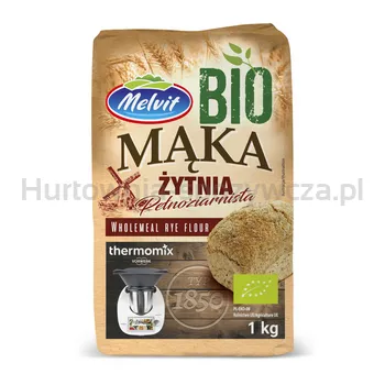 MELVIT BIO Mąka Żytnia Pełnoziarnista 1KG