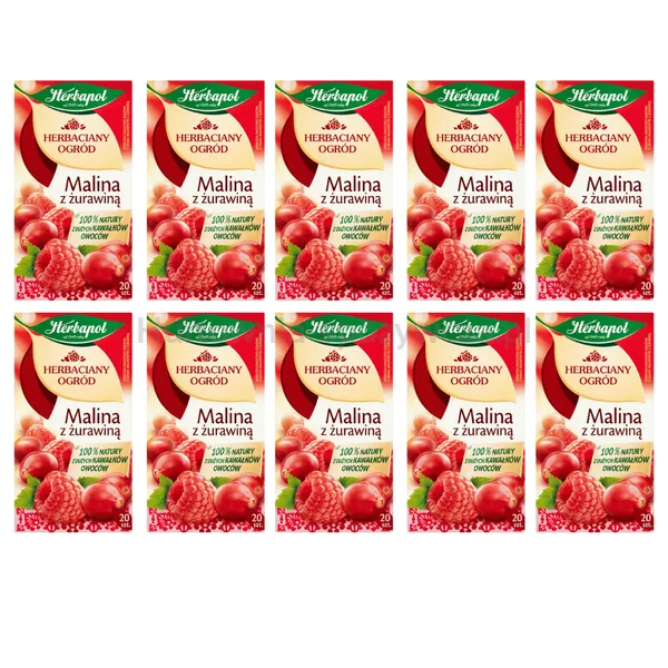 Herbapol Herbaciany Ogród Herbatka Owocowa Malina Z Żurawiną 20 Torebek/54G