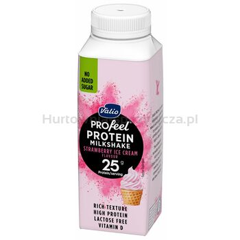 Valio Profeel Shake Proteinowy 250 Ml Lody Truskawkowe, Bez Laktozy