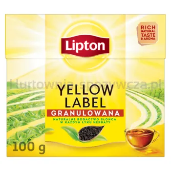 LIPTON YELLOW LABEL HERBATA CZARNA GRANULOWANA 100 G