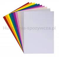 Zeszyt papierów kolorowych błyszczących GIMBOO, A4, 10 kartek, 80gsm, mix kolorów - 9