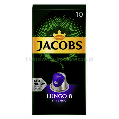 Jacobs Kawa Mielona Lungo Intenso 8  10 Kapsułek 52 G