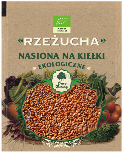 Nasiona Rzeżuchy Bio Na Kiełki 30 G - Dary Natury [BIO]