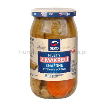 Filety z makreli smażone w zalewie octowej Seko 800g