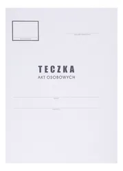 Teczka do akt osobowych OFFICE PRODUCTS, karton, A4, 300 gsm, biała