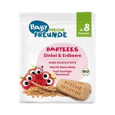 Biszkopty Orkiszowe Truskawkowe Od 8 Miesiąca Bio 100 G - Freche Freunde [BIO]