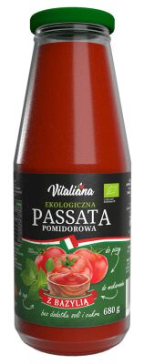 Sos Pomidorowy Passata Z Bazylią Bio 680 G - Vitaliana [BIO]