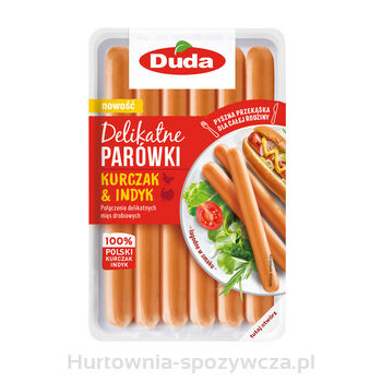 Delikatne parówki kurczak i indyk 250 g Duda