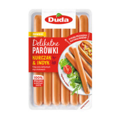 Delikatne parówki kurczak i indyk 250 g Duda