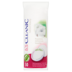 Cleanic Pure Effect Soft Touch Płatki Kosmetyczne 50 Sztuk