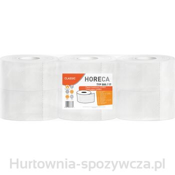Horeca Hybrid White Papier Toaletowy Jumbo 6 Rolek 2-Warstwowy