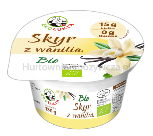 Jogurt Skyr Typu Islandzkiego Z Wanilią Bio 150 G - Eko Łukta [BIO]