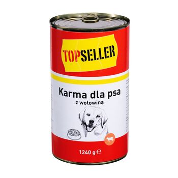 Topseller Karma Dla Psa Z Wołowiną 1240G