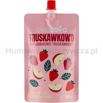 Owolovo Mus Jabłkowo-Truskawkowy 200G * Truskawkowo 