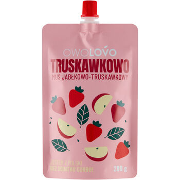 Owolovo Mus Jabłkowo-Truskawkowy 200G * Truskawkowo 