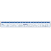 Linijka plastikowa KEYROAD, 30 cm, zawieszka, transparentna - 2