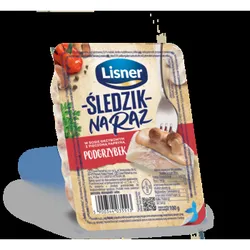 Śledzik Na Raz W Sosie Grzybowym Z Pieczoną Papryką Podgrzybek Lisner 100G