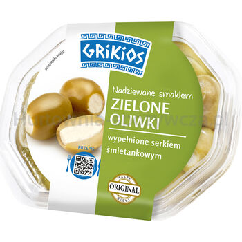 Grikios Zielone Oliwki Z Serem 200G