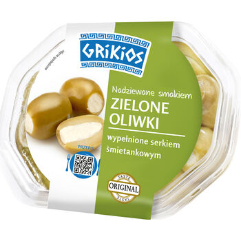 Grikios Zielone Oliwki Z Serem 200G