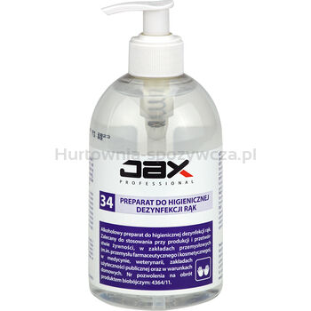 Jax Professional 34 Premium 500 Ml Wirusobójczy, Bakteriobójczy I Grzybobójczy Preparat Dezynfekcyjny