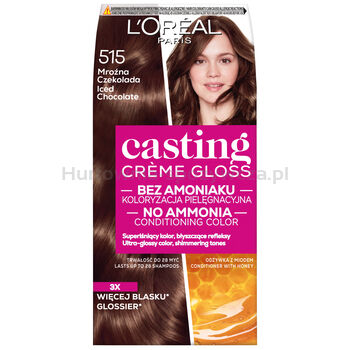 L'Oreal Paris Casting CreMe Gloss Farba Do Włosów 515 Mroźna Czekolada 180 Ml