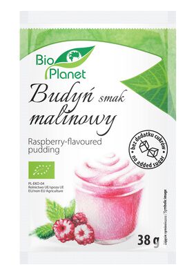 Bio Planet Bio Planet  Budyń O Smaku Malinowym Z Malinami Bio 38 G [BIO]