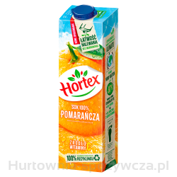 Hortex Pomarańcza Sok 100% Karton 1L