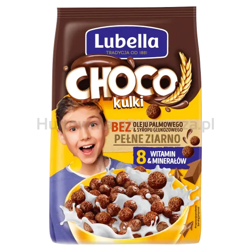 Lubella Mlekołaki Choco Kulki Zbożowe O Smaku Czekoladowym 250 G