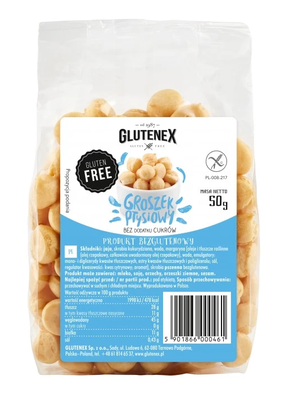 Glutenex  Groszek Ptysiowy Bez Dodatku Cukrów Bezglutenowy 50 G [BIO]