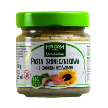 Helcom Pasta Słonecznikowa Z Czosnkiem Niedźwiedzim 180G  Naturalnie