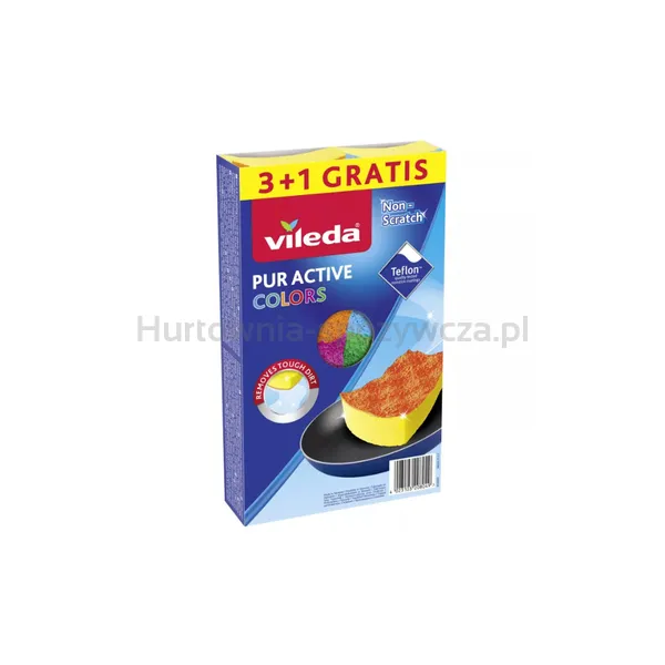 Zmywak Vileda Pur Active Colors 4szt.