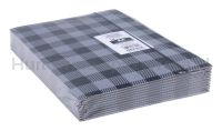Teczka z gumką OFFICE PRODUCTS, karton/lakier, A4, 320gsm, 3-skrz., mix kolorów w kratę - 19