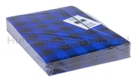 Teczka z gumką OFFICE PRODUCTS, karton/lakier, A4, 320gsm, 3-skrz., mix kolorów w kratę - 21