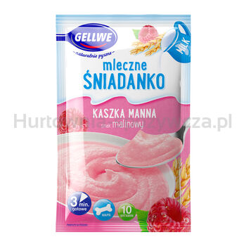 Gellwe Mleczne Śniadanko Kaszka Manna Smak Malinowy 50 G